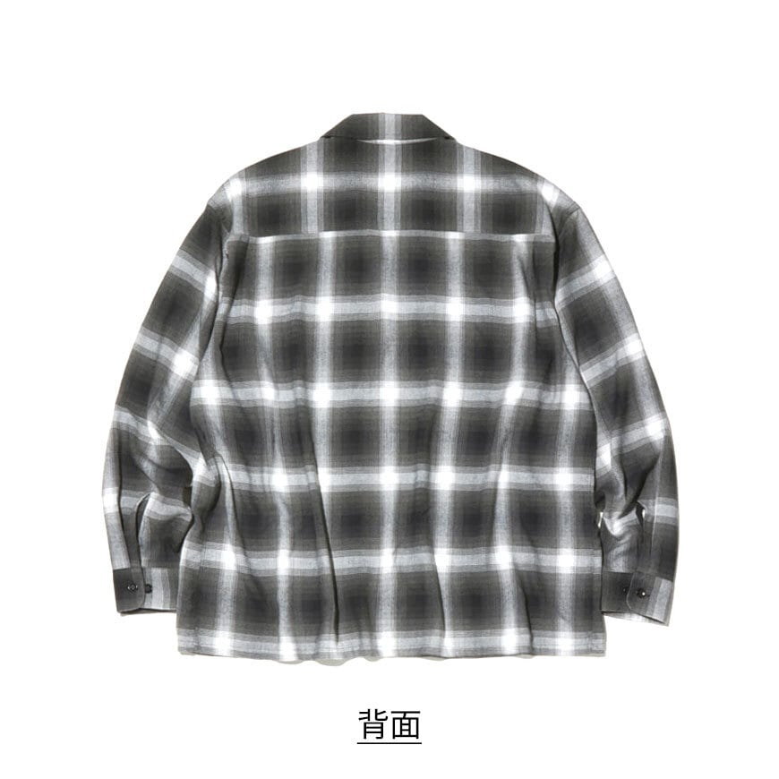 RADIALL (ラディアル) Belair OPEN COLLARED SHIRT L/S ラディアル メンズ オープンカラーシャツ 長袖 オンブレチェックシャツ レーヨン オンブレ シャツ チェック 柄 RADIALL (ラディアル) Belair OPEN COLLARED SHIRT L/S ラディアル メンズ オープンカラーシャツ 長袖 オンブレチェックシャツ レーヨン オンブレ シャツ チェック 柄