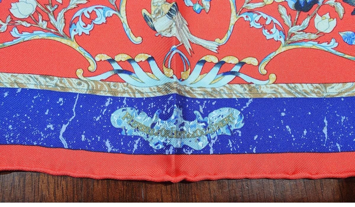 HERMES エルメス シルク スカーフ カレ45 PIERRES D' ORIENT ET D