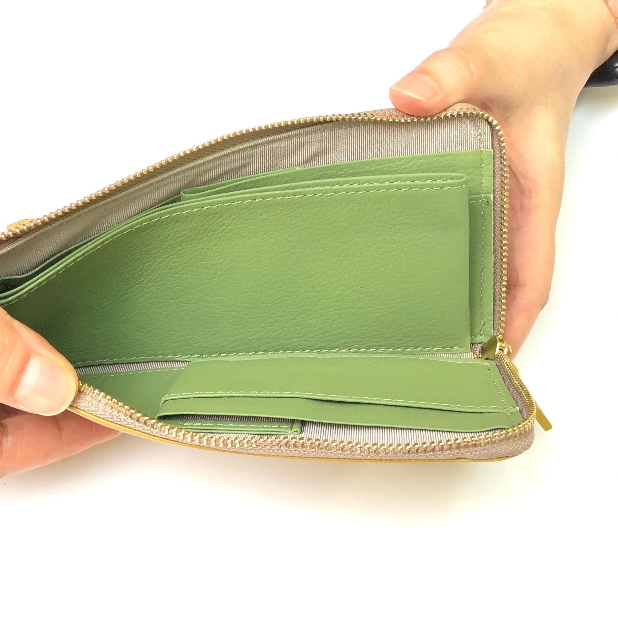 SRK01SP】 1万円札が折らずに入る最少サイズの長財布「L字束入