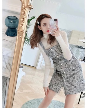 suede design mini dress