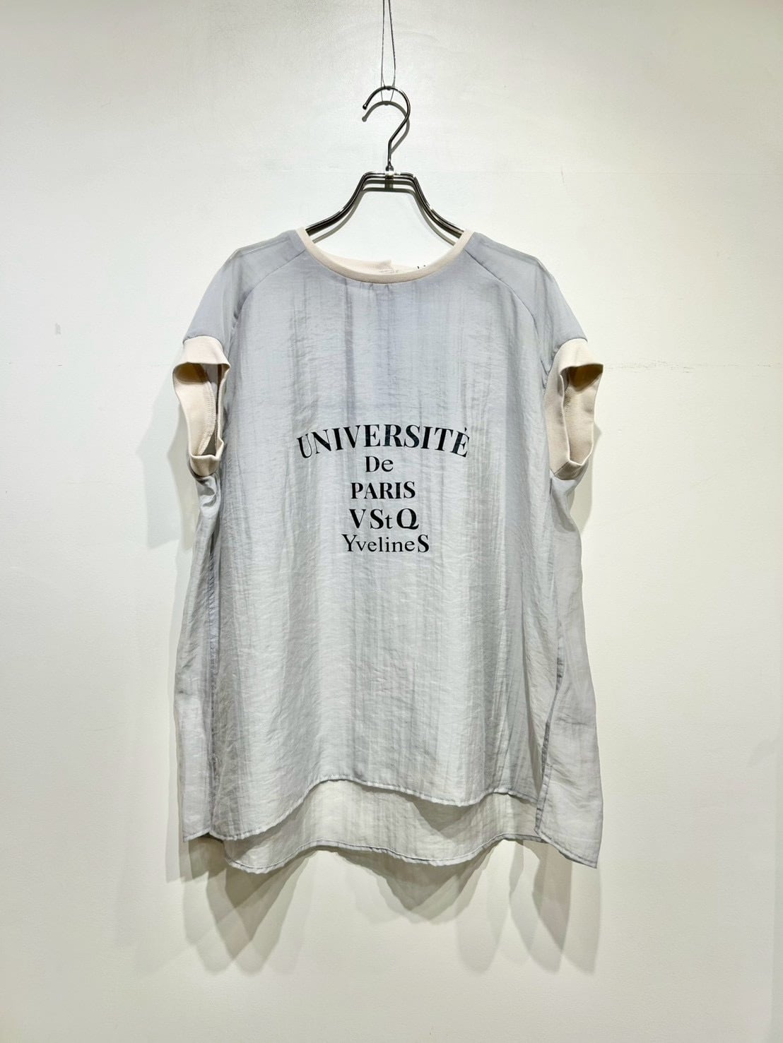 BLANC basque シアーロゴトップス