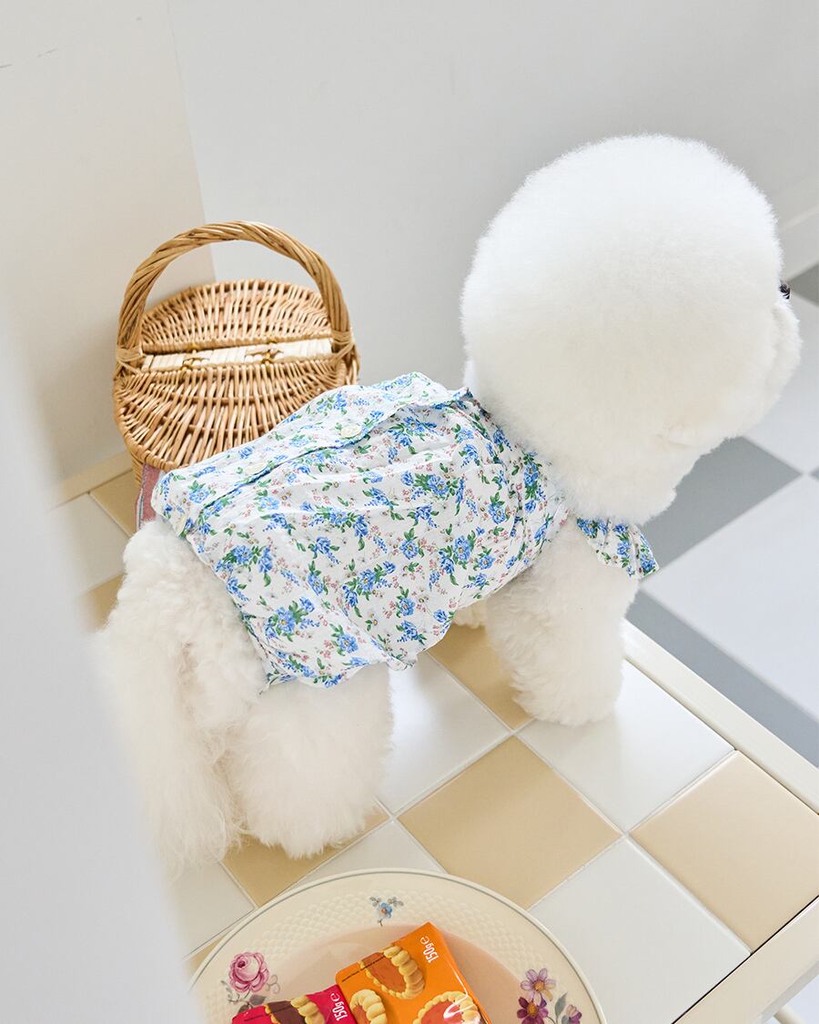 即納【eomuk】Lily Frill Romper (White)
