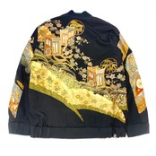 【bomber57】再構築ボンバー Msize Kimono × indigo MIX BOMBER JACKET