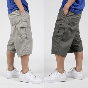 カーゴハーフパンツ クロップドパンツ メンズ 4色 XL-6XL ワークパンツ ミリタリー カジュアル 25zm665
