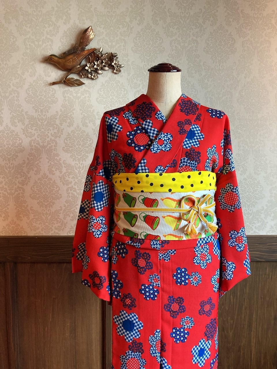 専用です☆アンティークカラフル模様の着物 c9e913915f75717ec49aa5563c8f88