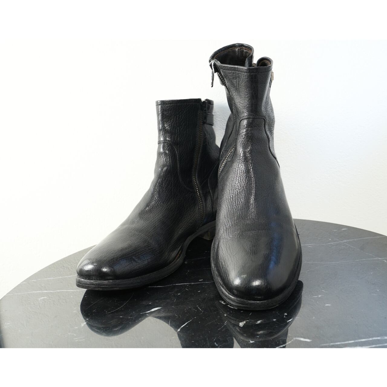 raparo ラパロ レザーサイドジップブーツ サイズ42 1/2(約27〜27.5cm相当)|SS86