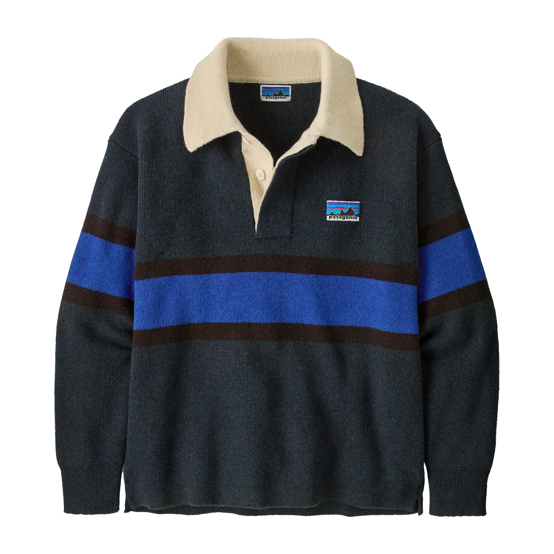 Patagonia パタゴニア Recycled Wool-Blend Rugby Sweater リサイクル・ウールブレンド・ラグビー・セーター Rugby Big: Sunken Blue 50900