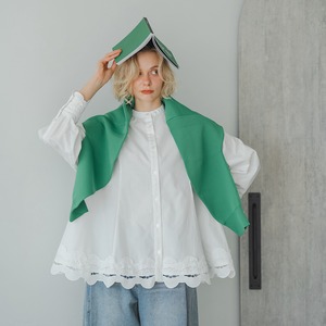 モチーフフレアブラウス（ホワイト）