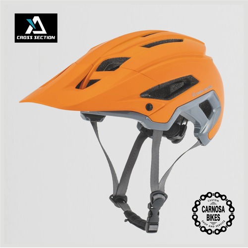 【CROSS SECTION】BASYS HALF-SHEL HELMET [ベイシス ハーフシェル ヘルメット] Matte Papaya