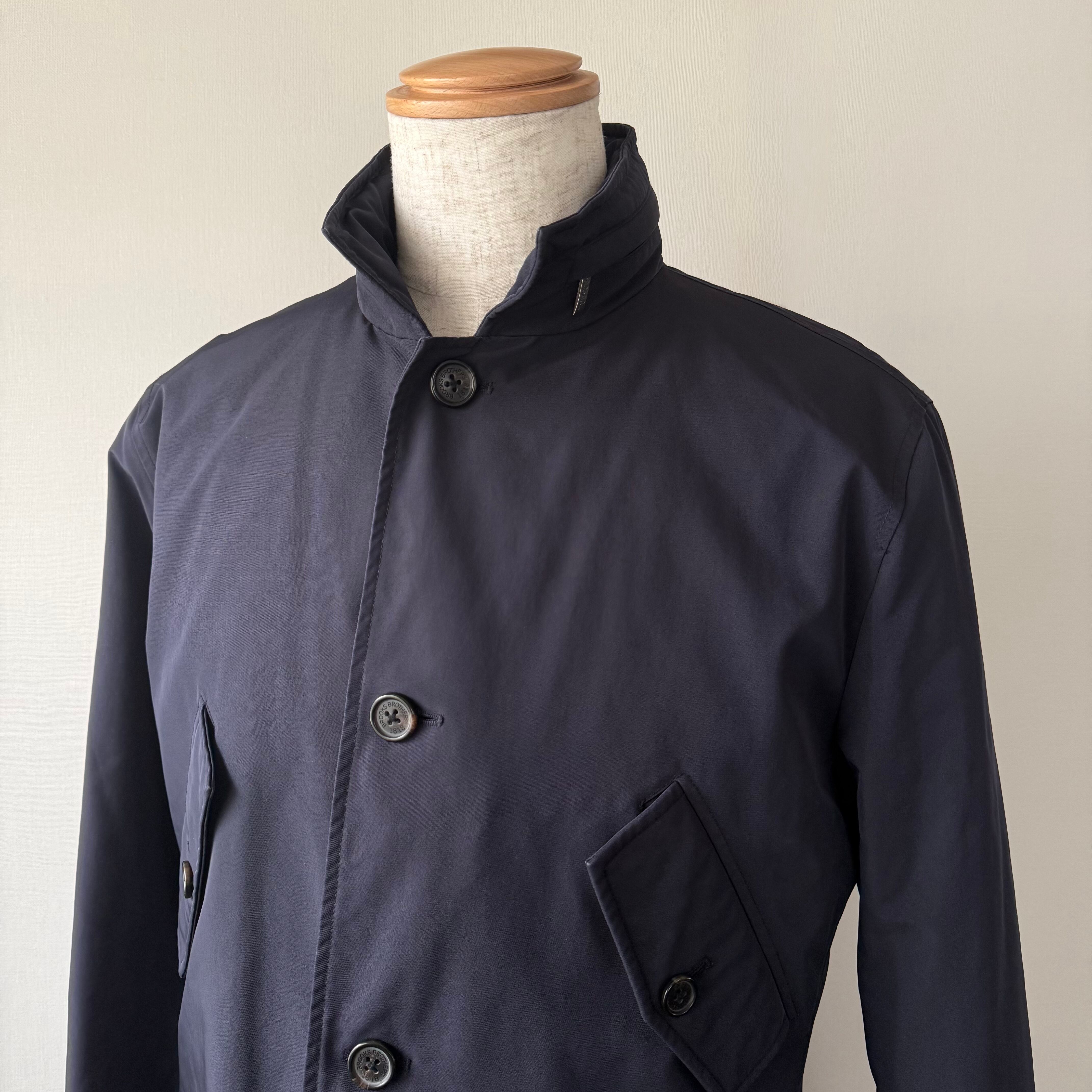 Brooks Brothers 中綿入り 4ポケット スタンドカラーコート ネイビー