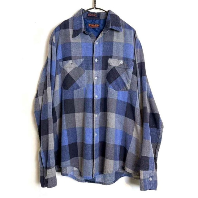 【WOODLAND】Vintage Flannel Plaid Shirt【1990s-】