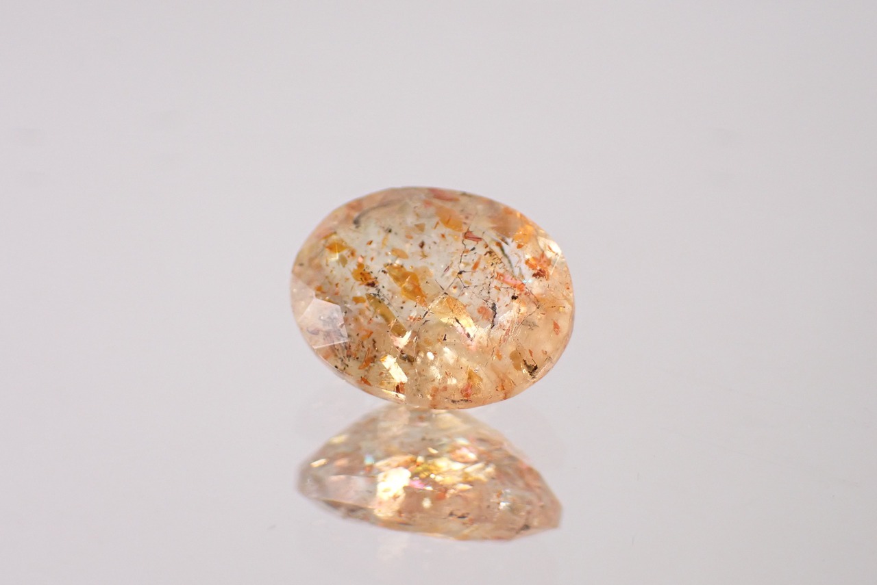 オレンジサンストーン　2.39ct　 [D6-66]