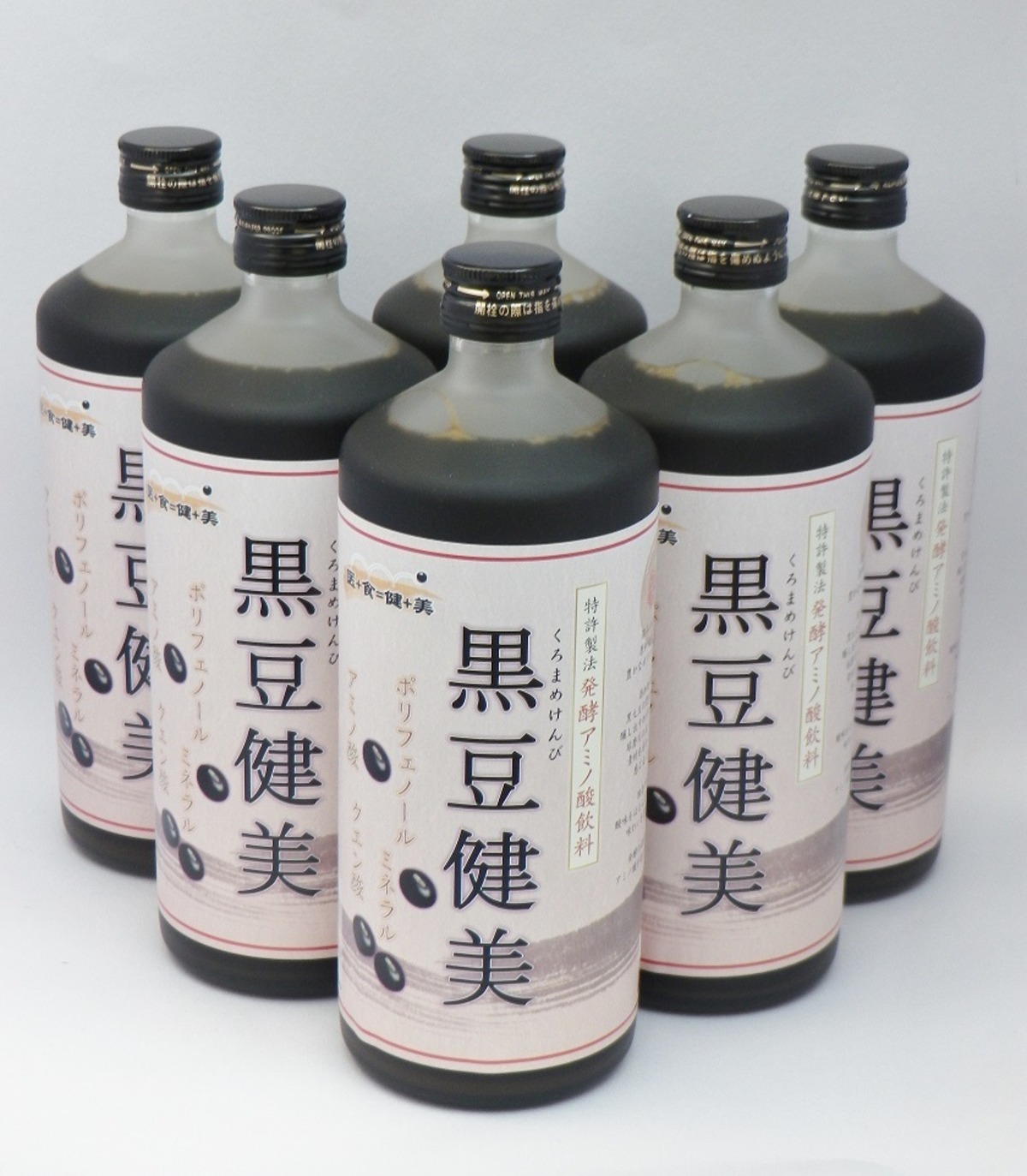 黒豆健美720ml 6本入り | 健医志オンラインショップ