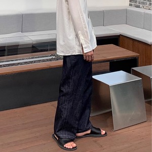 キレイめワイドレッグデニム　0657