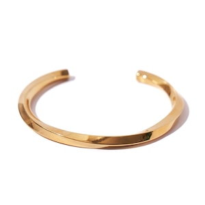 316L Twist bangle【GOLD】#b45