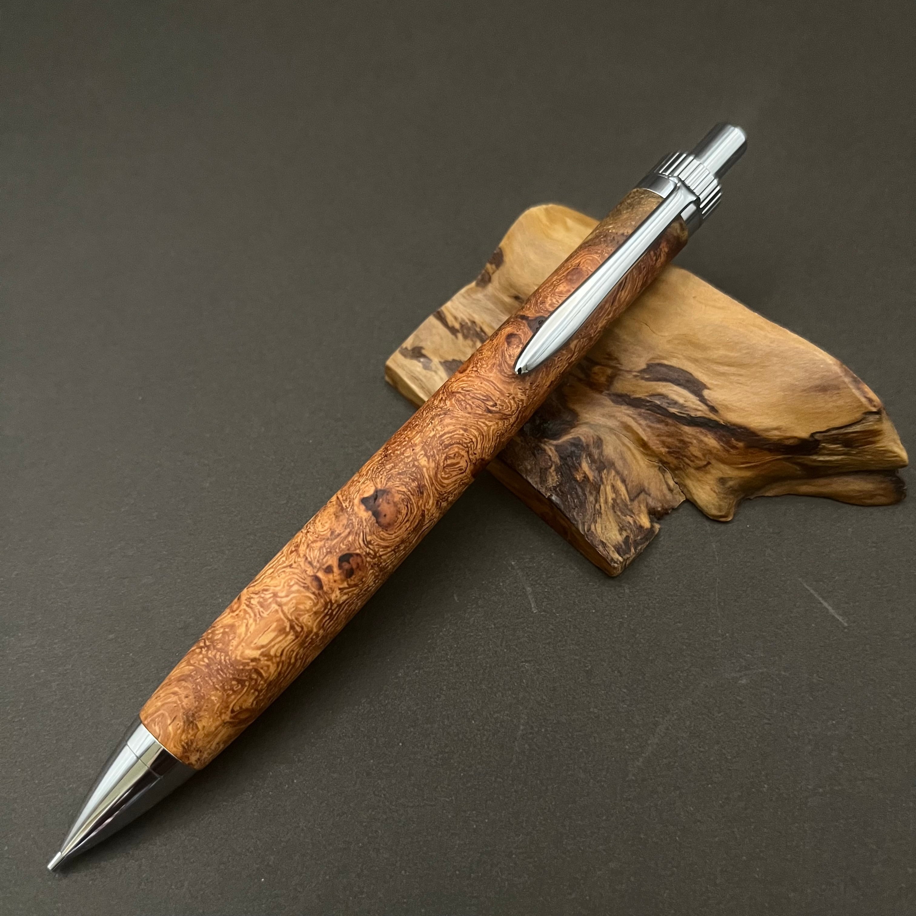 吉野杉 木軸シャープペン 固定式口金仕様 | やまだ工房