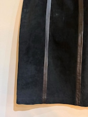 ALFANI スエードレザーストライプスカート