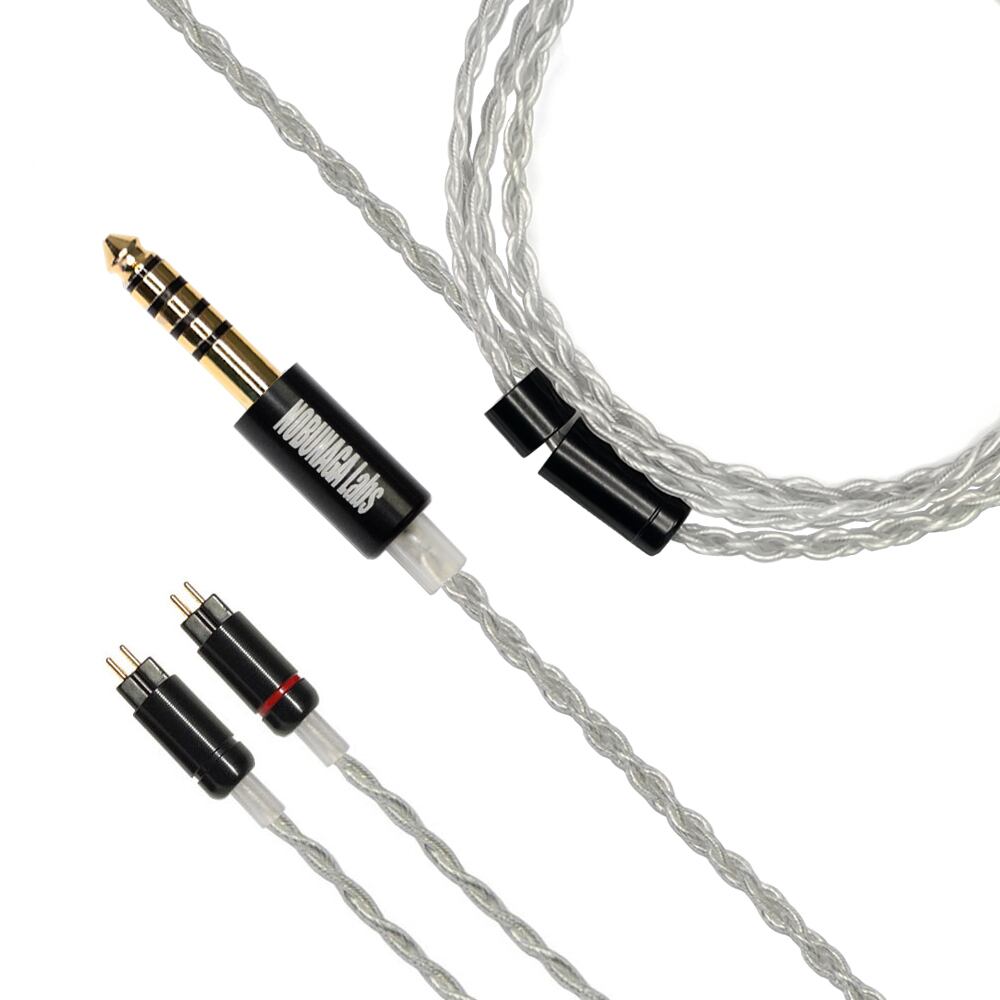 【サンプル市】NOBUNAGA Labs entry:60cmリケーブル:4.4mm/カスタムIEM2pin用:OFC4芯錫メッキ