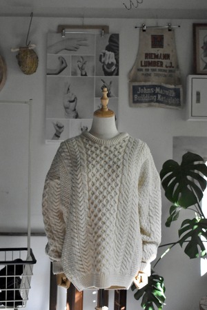 90‘s- “fisherman knit sweater“ "carraigdonn" made in  Ireland