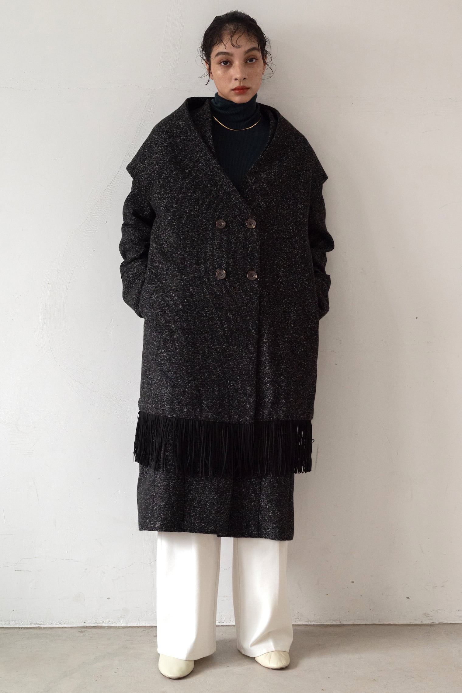 LAYERED FRINGE COAT【CA1A-Ｃ284】 | CIEL'AIR