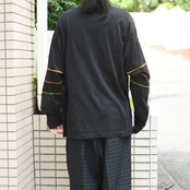 maple design long sleeve polo shirt