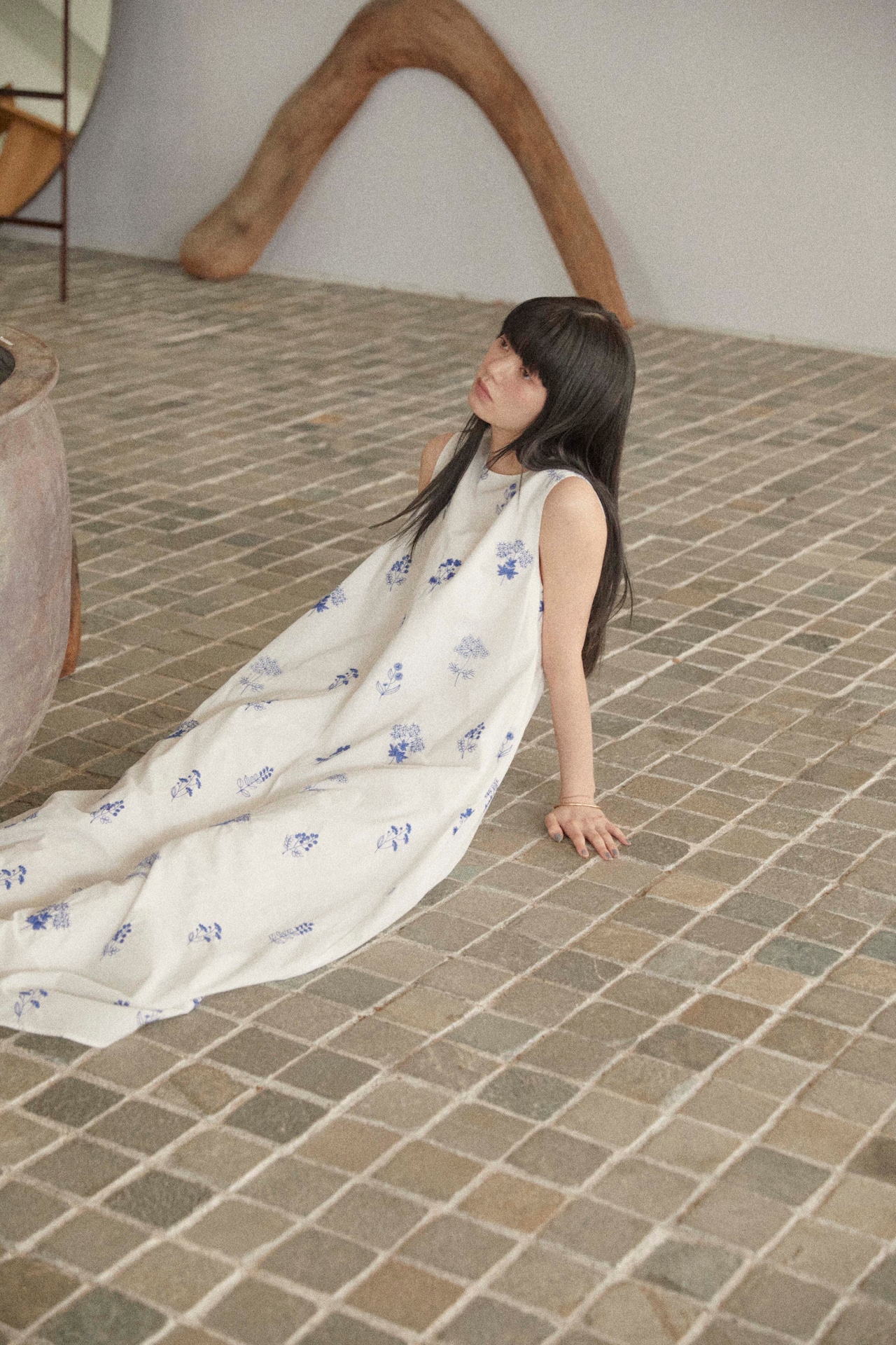 DU250522 Flower Embroidery One Piece 【Tsizeあり】