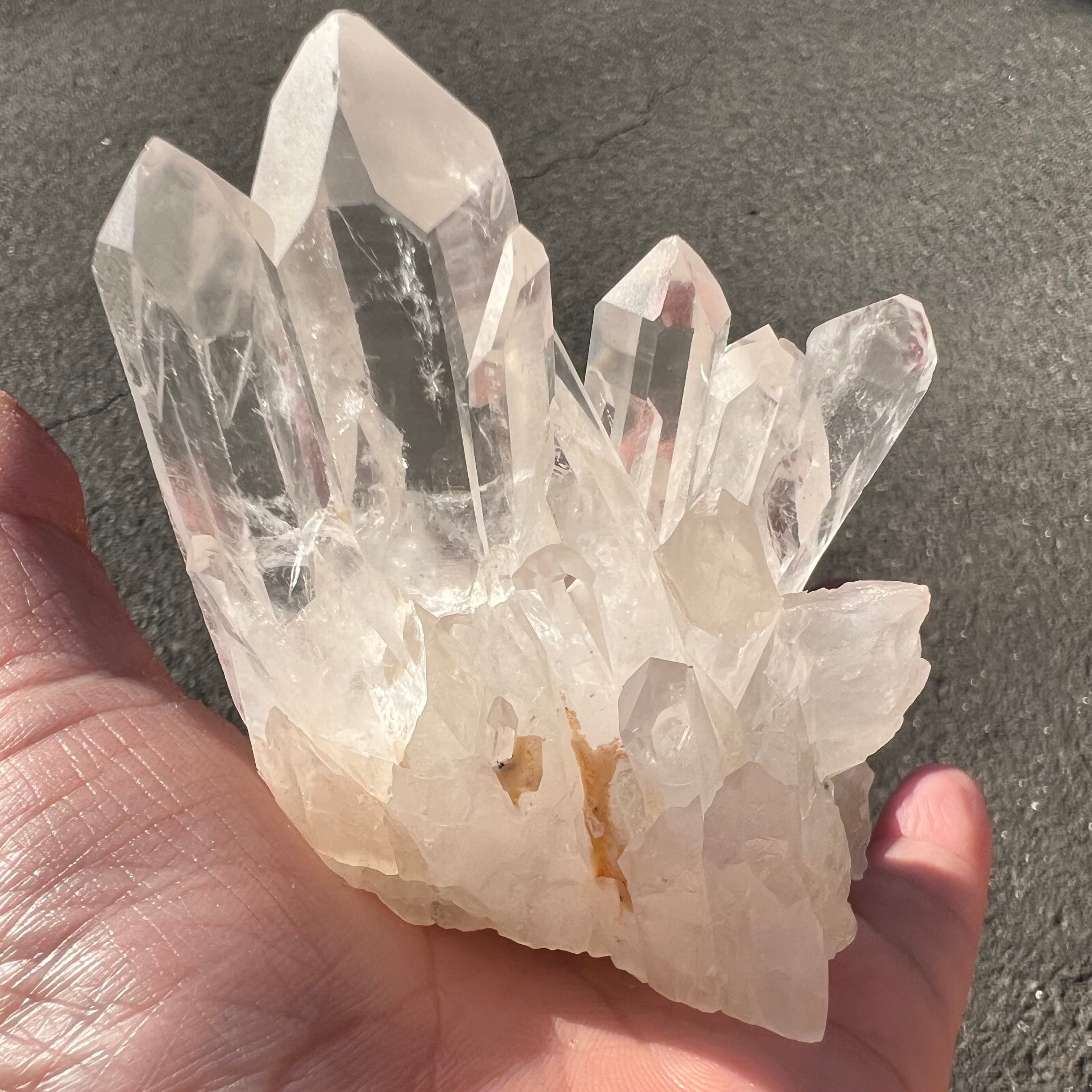 【透明感 ブラジル産 水晶クラスター228g ㉓】❤︎送料無料❤︎天然石 パワーストーン