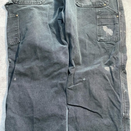 USA製 ブラック ダブルニー Carhartt B01 BLK 38×30 詳細写真17