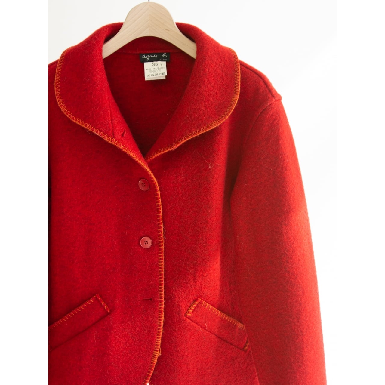 agnes b.】Made in France 100% Wool Jacket（アニエスべー フランス製 ...