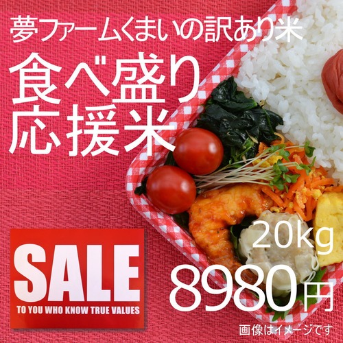 【送料無料】 夢ファームくまいの安くて美味しいお米 20キロ（ｋｇ）  新潟産 新米 精白米 農家直送 訳あり米 小粒 中米【数量限定】