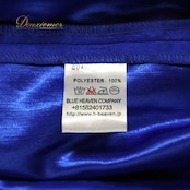 フラダンス 衣装 BLUE HEAVEN COMPANY ブルーヘヴンカンパニー パウスカート ブルー系 ワンカラー 無地 シングル シンプル 光沢 きれい 上品 華やか 鮮やか 大人っぽい 高級感 青 ハワイアン アロハ フラ ダンス レッスン 練習