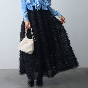 Chiffon Ruffle Layered Skirt / シフォン ラッフル レイヤード スカート