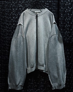 【ÆIEM】再倖築 “Poncho Silhouette” Zip Sweat