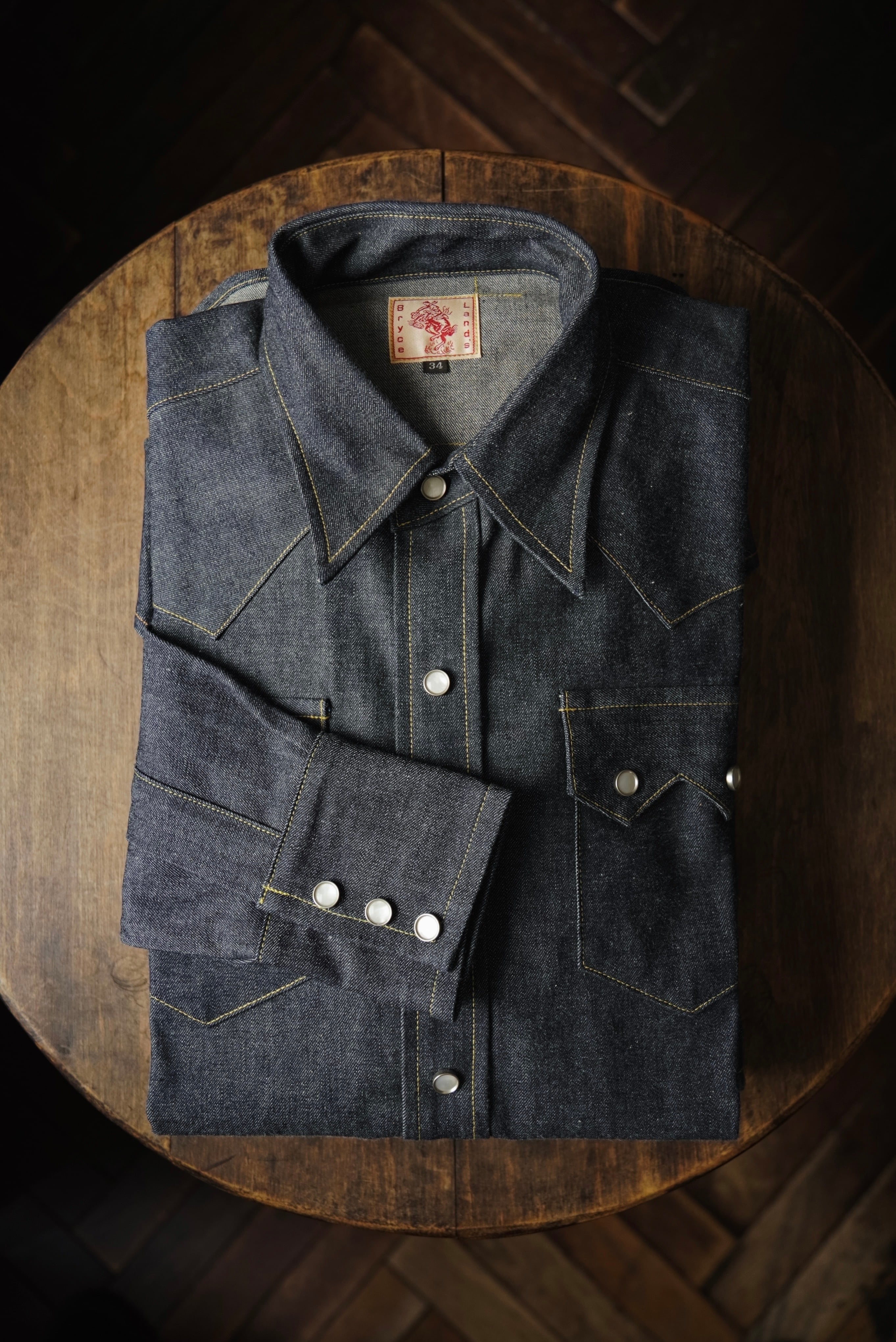 ブライスランズ　Brycelands Sawtooth Westerner 36 Sawtooth Westerner Shirt Denim | Bryceland's & Co.