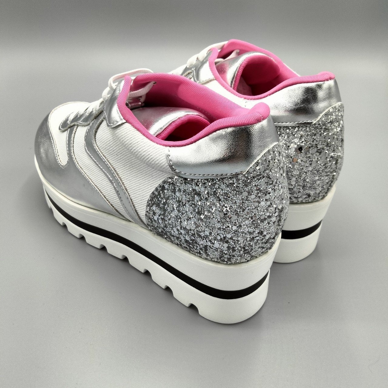 配色厚底スニーカー