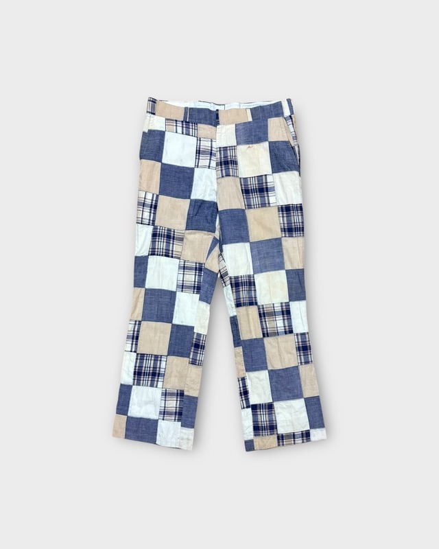 【VINTAGE】1970’s “Thomson” India Madras Patchwork Pants
