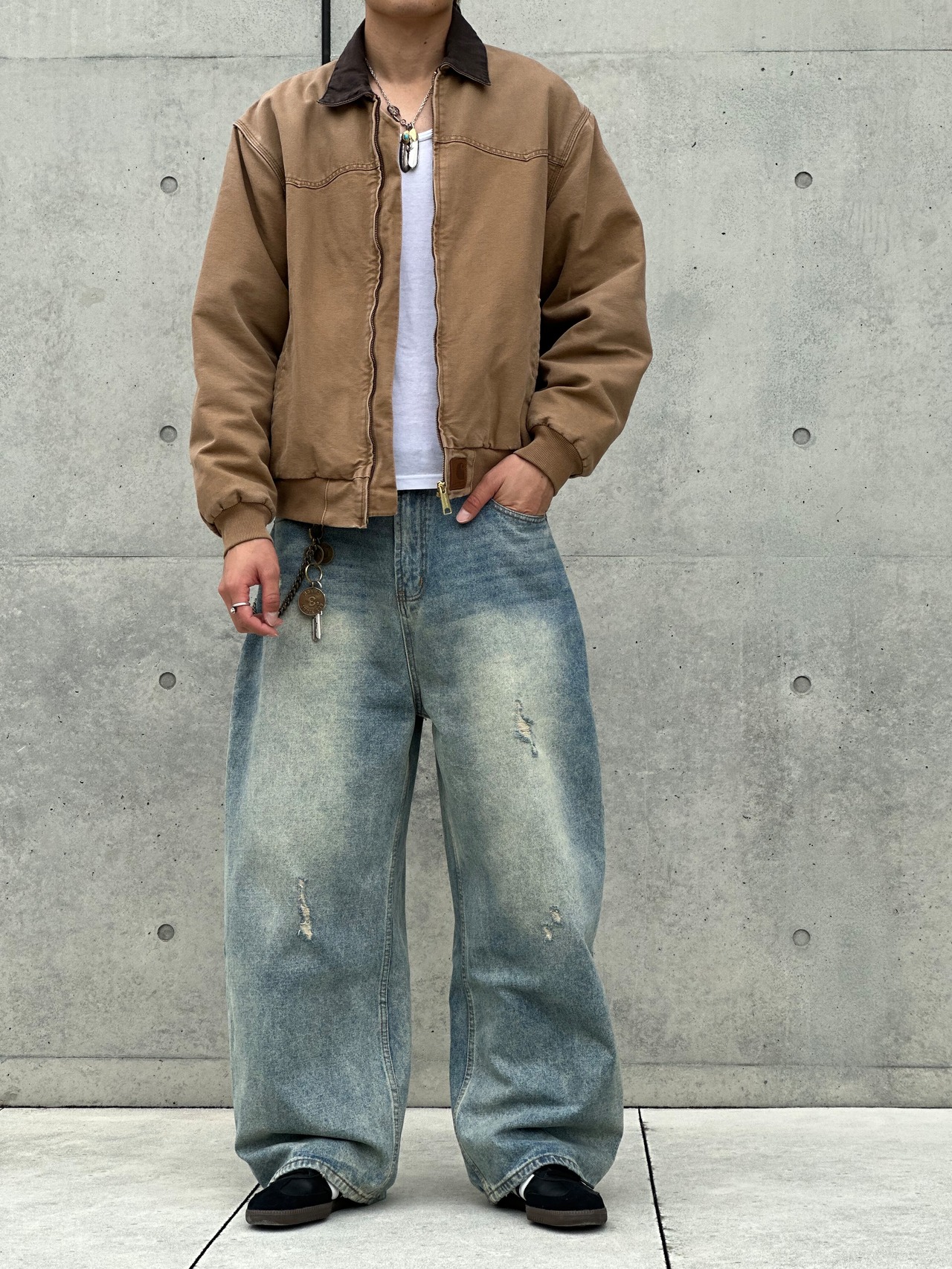 Washed Barrel Pants