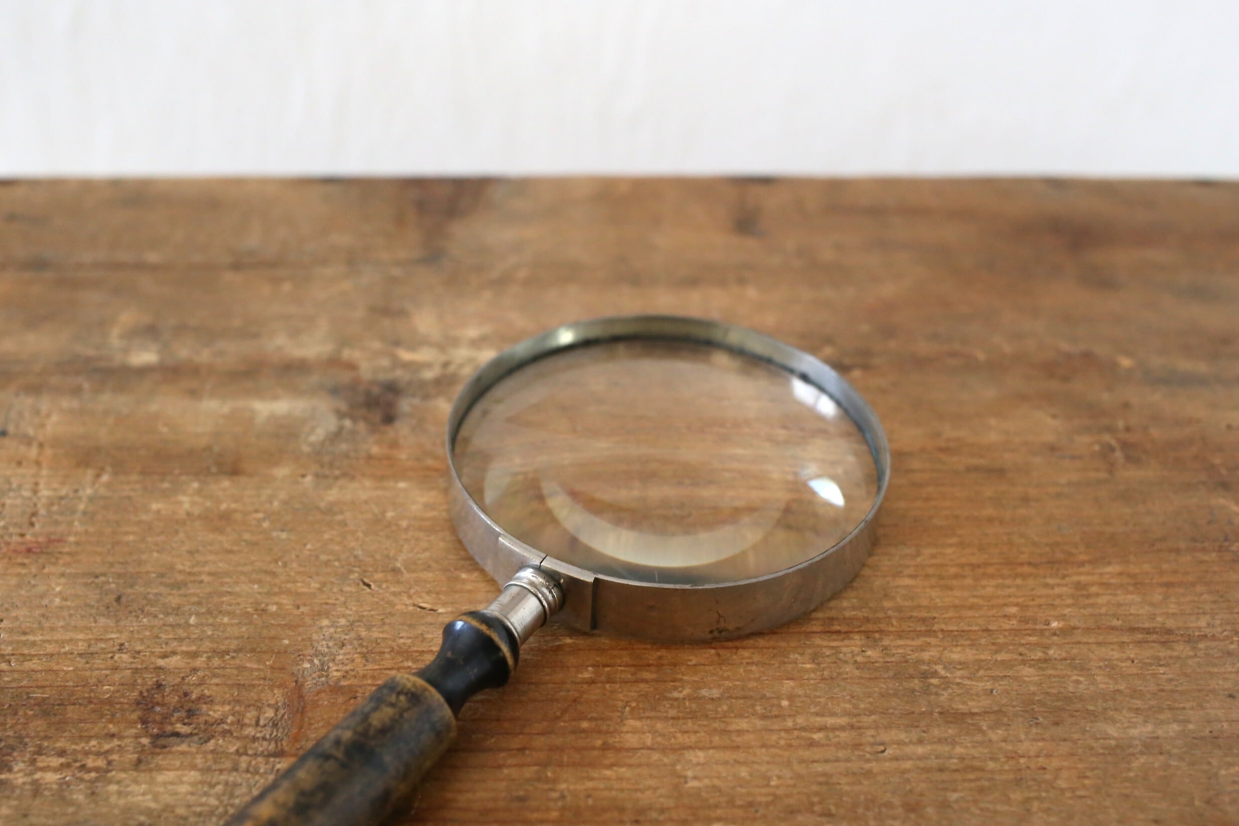 フランス アンティーク ヴィンテージ ルーペ 虫眼鏡 ウッド