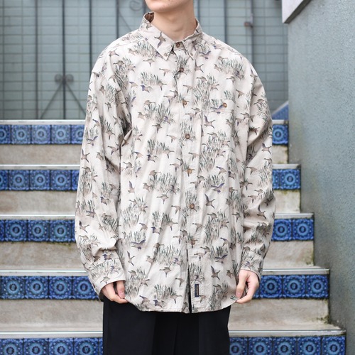 USA VINTAGE WOOL RICH HUNTING PATTERNED LONG SLEEVE SHIRT/アメリカ古着ウールリッチハンティング柄長袖シャツ