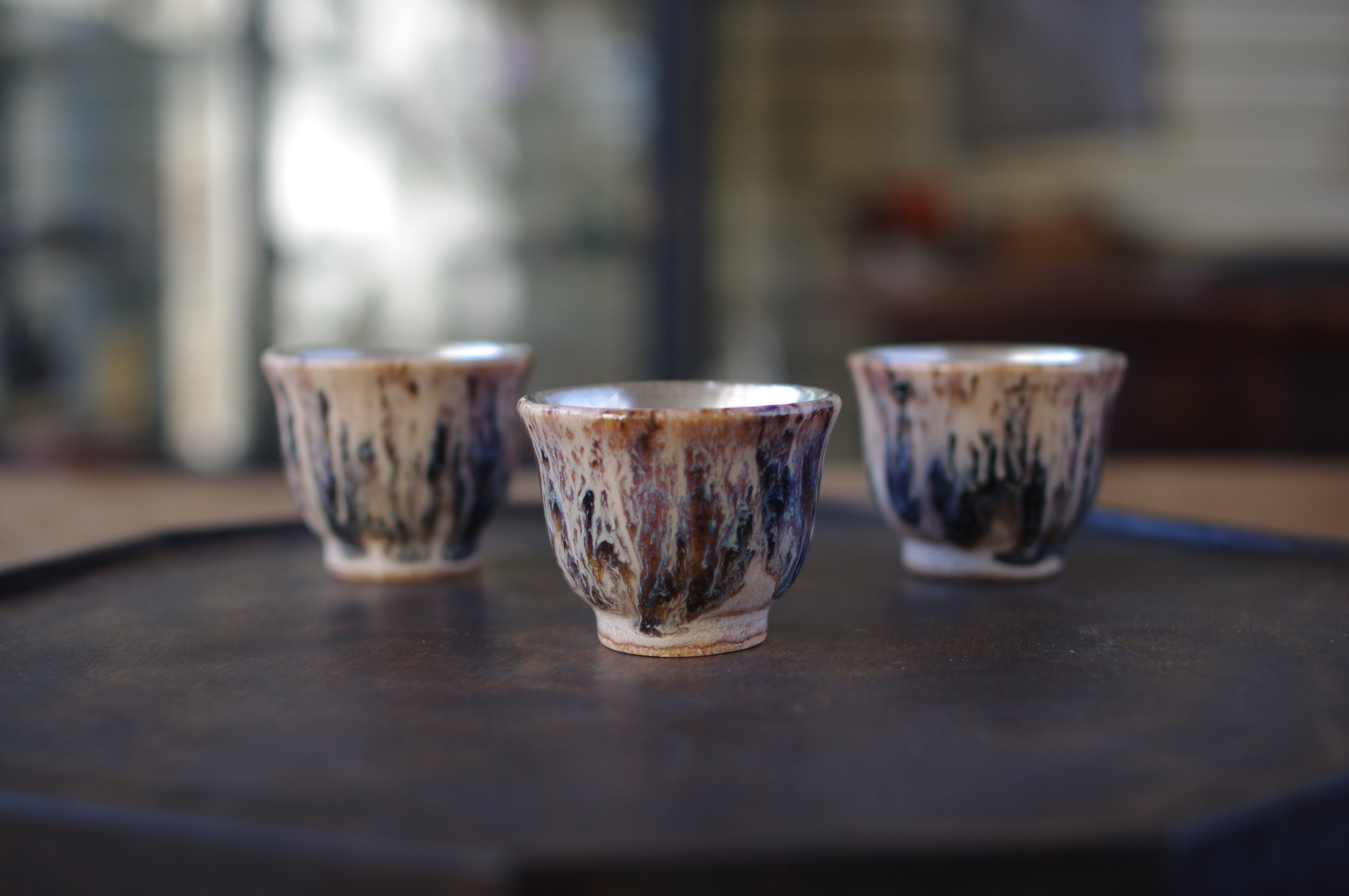 2個セット谷井直人さん器カップ銀彩ビードロ