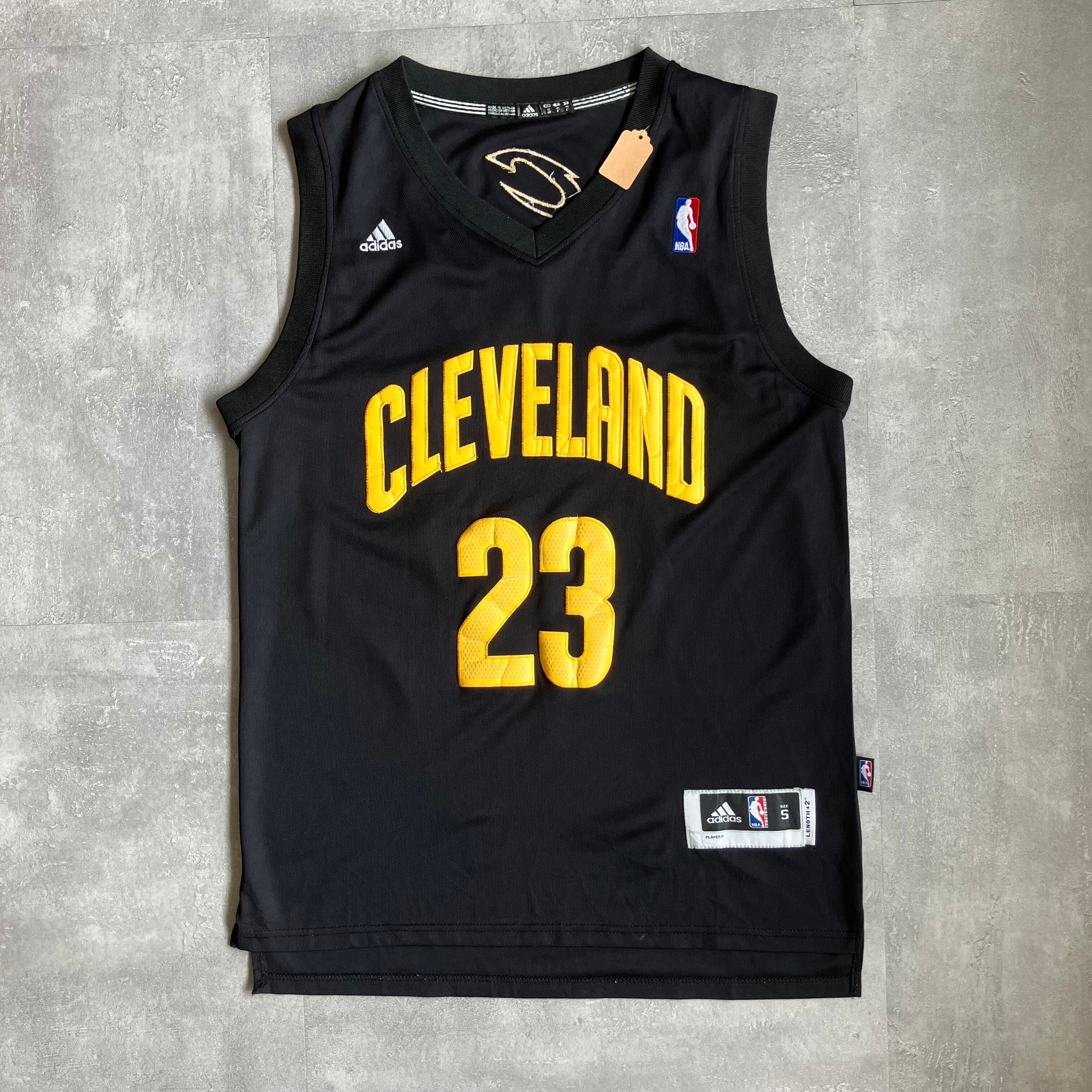 《S size》adidas アディダス NBA ゲームシャツ CLEVELAND No.3512