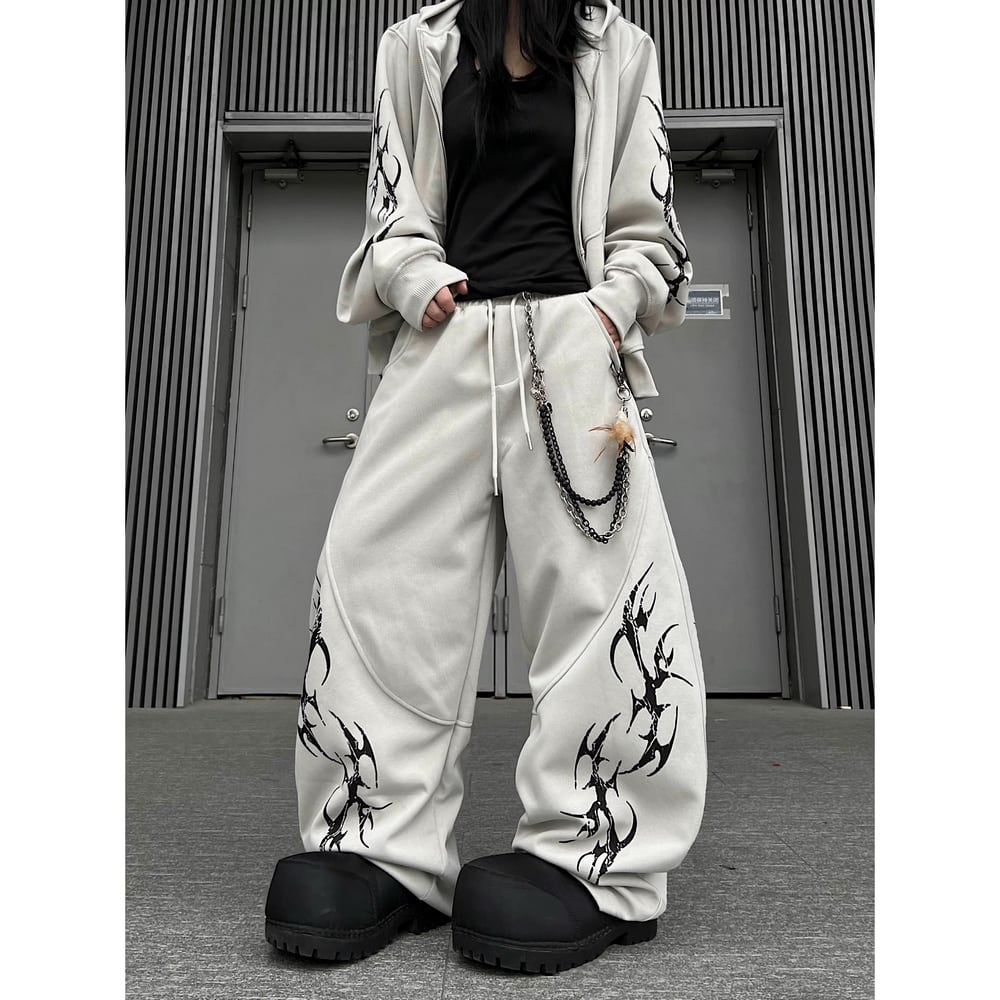 ストリート 棘プリント セットアップ パンツ P344 | wshot