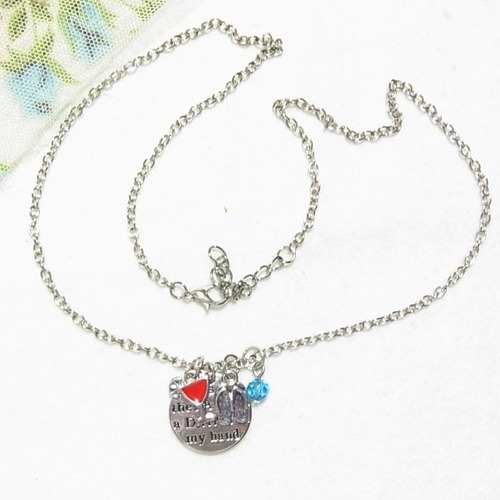 メッセージペンダントネックレス　コスチュームジュエリーのセール通販 11237N