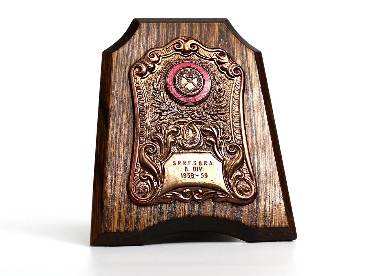 1950 Wooden championship plaque