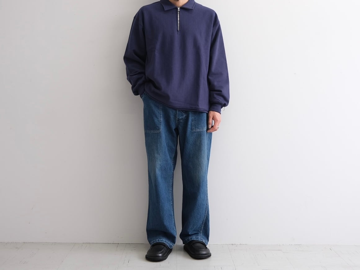 ULTERIOR” FADED SILKY TERRY RW HALF ZIP P/O” | Lapel online store