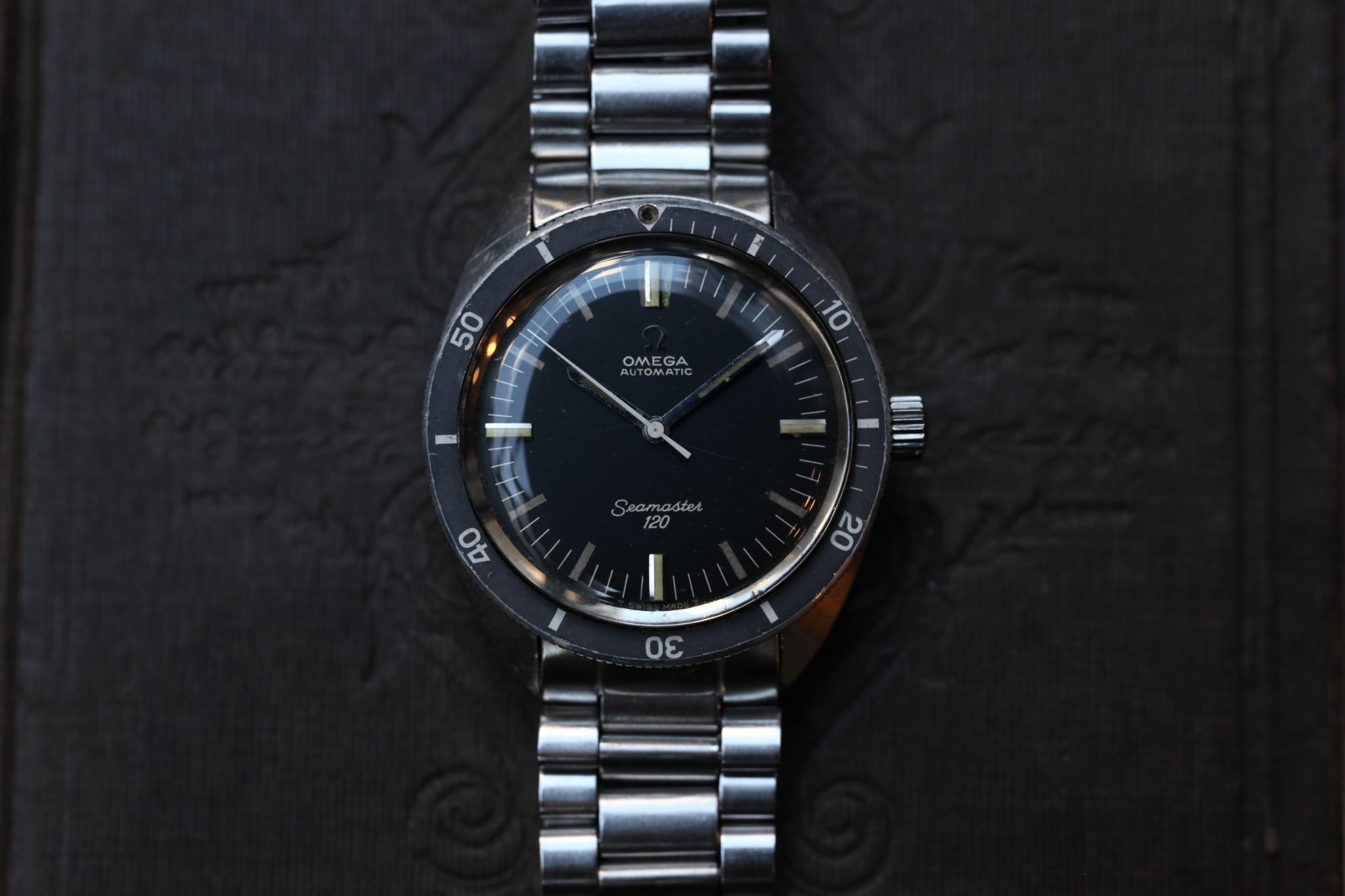OMEGA】1960s シーマスター120 フルサイズ ノンデイト自動巻き 3連