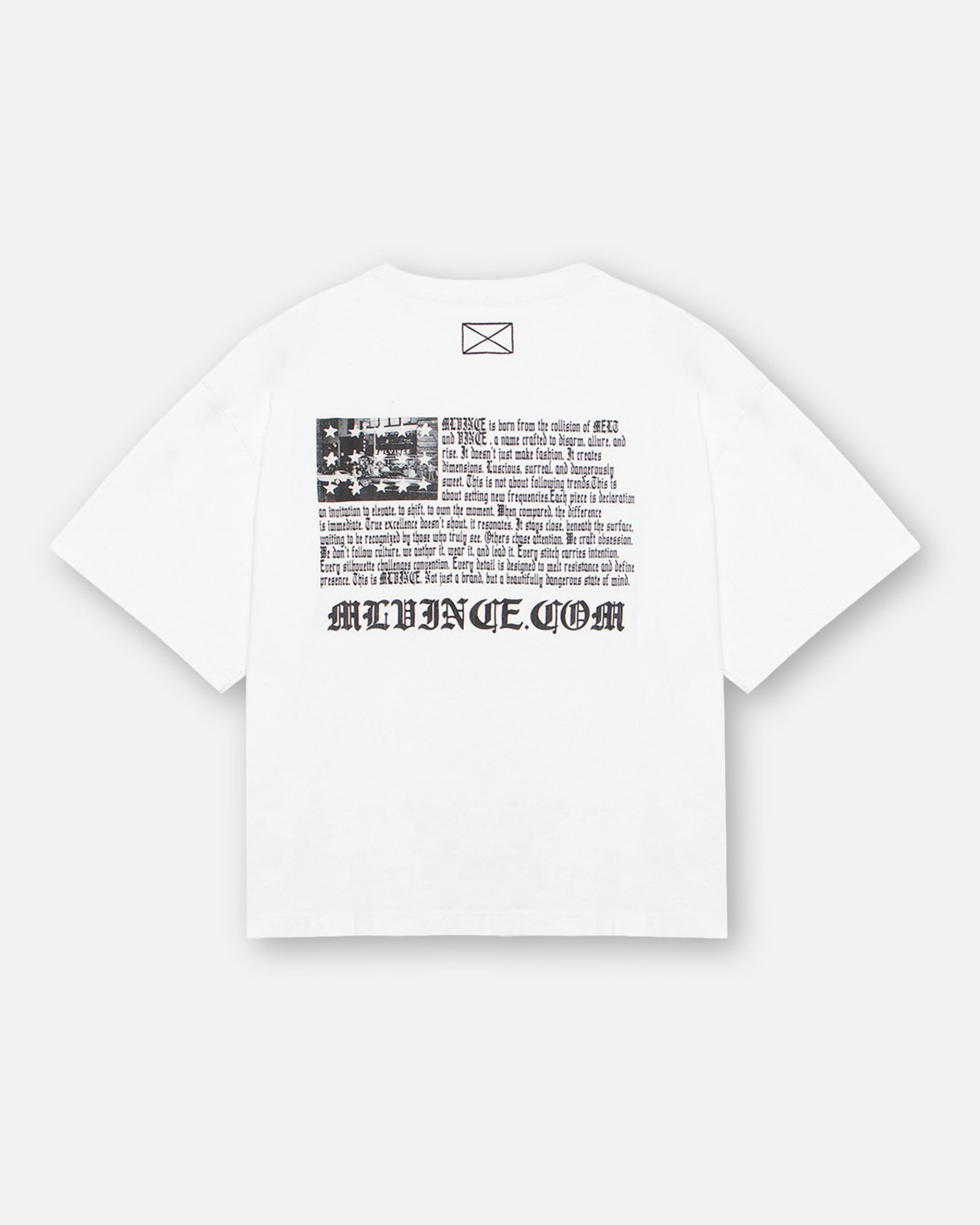 MLVINCE / MLV FLAG BIG TEE washed white