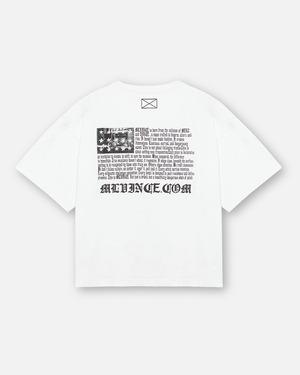 MLVINCE / MLV FLAG BIG TEE washed white