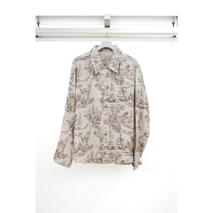 [ Professor.E ](プロフェッサーイー) 24FW-PE-LSH-02 SEASONAL PRINT LS (beige)