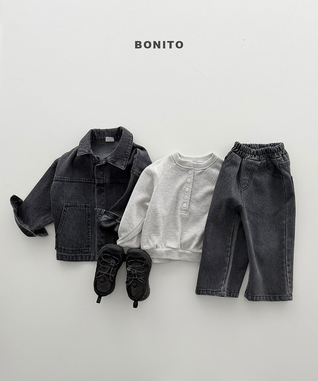 韓国子供服 / BONITO / 26Autumn / ヘンリーネックスウェット / 秋服 *12M~JM *
